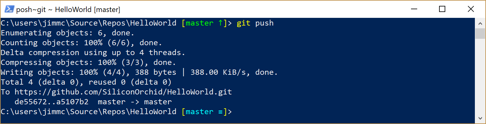 image showing Git push