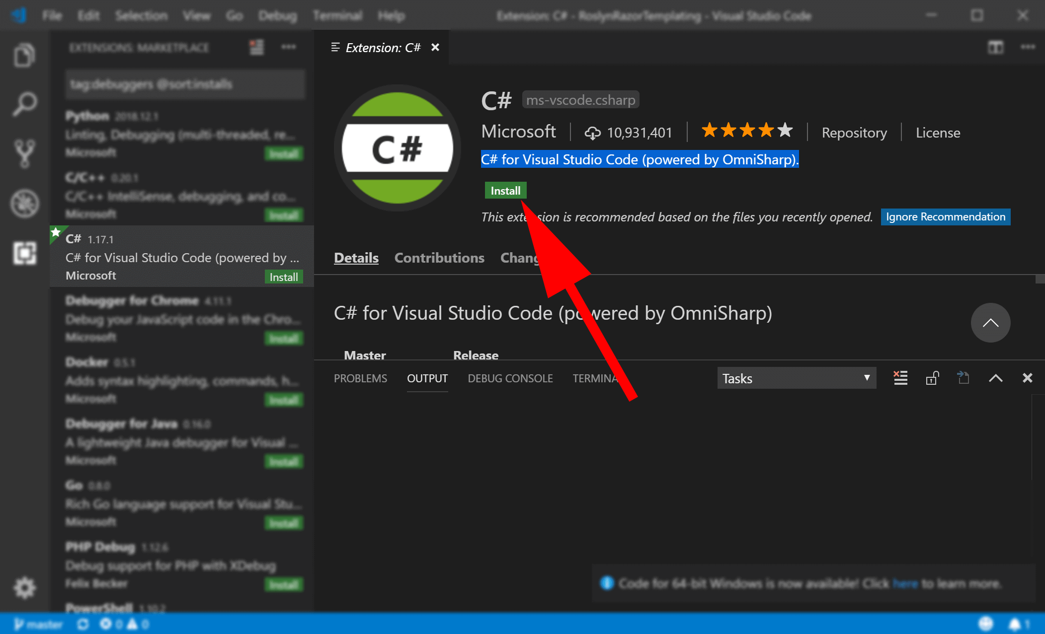 Debugging C# in Visual Studio Code